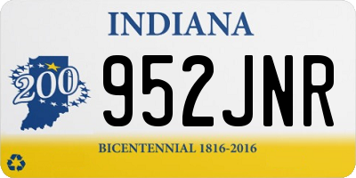 IN license plate 952JNR