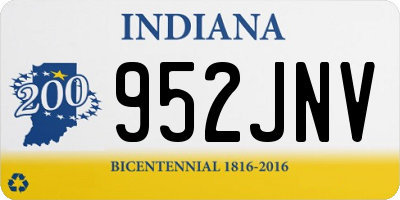 IN license plate 952JNV