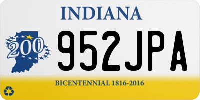 IN license plate 952JPA