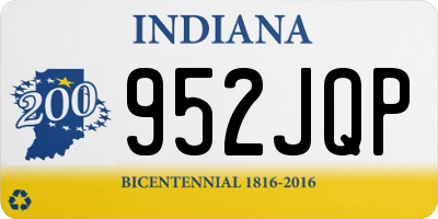 IN license plate 952JQP