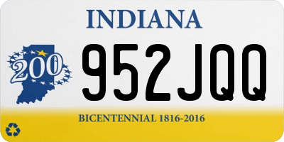 IN license plate 952JQQ