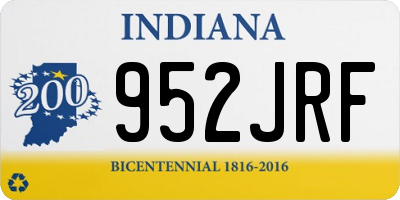 IN license plate 952JRF