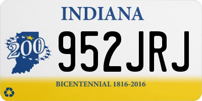 IN license plate 952JRJ