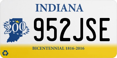 IN license plate 952JSE