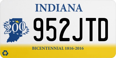 IN license plate 952JTD