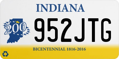 IN license plate 952JTG