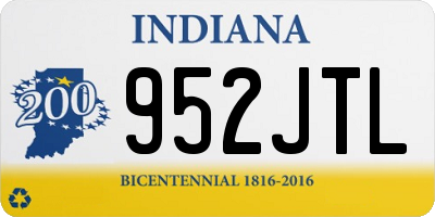 IN license plate 952JTL