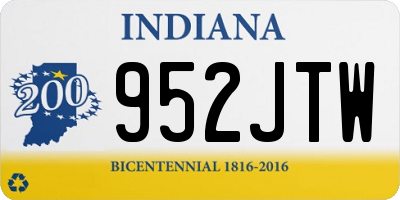 IN license plate 952JTW