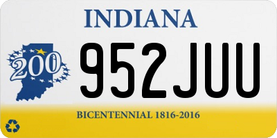 IN license plate 952JUU