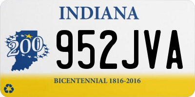 IN license plate 952JVA