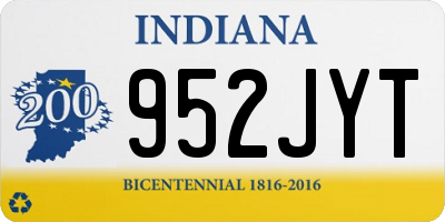 IN license plate 952JYT