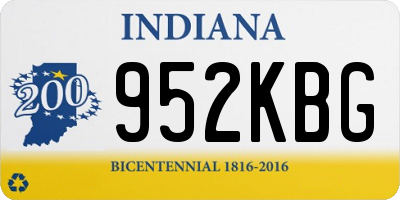 IN license plate 952KBG