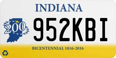 IN license plate 952KBI