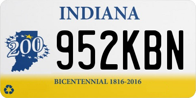 IN license plate 952KBN
