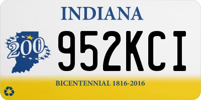 IN license plate 952KCI