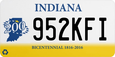 IN license plate 952KFI