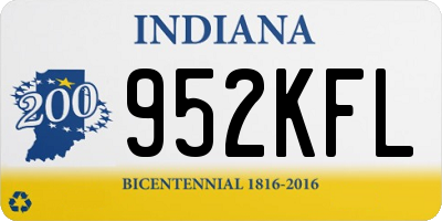 IN license plate 952KFL