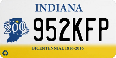 IN license plate 952KFP