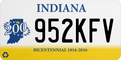 IN license plate 952KFV