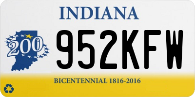 IN license plate 952KFW