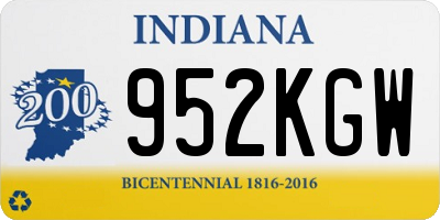 IN license plate 952KGW