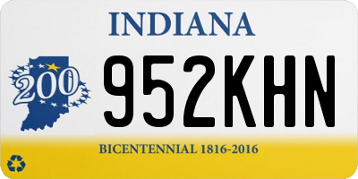 IN license plate 952KHN