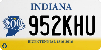 IN license plate 952KHU