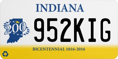IN license plate 952KIG