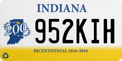 IN license plate 952KIH