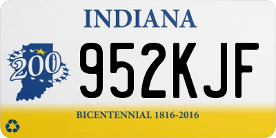 IN license plate 952KJF