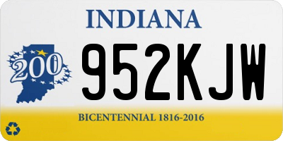 IN license plate 952KJW