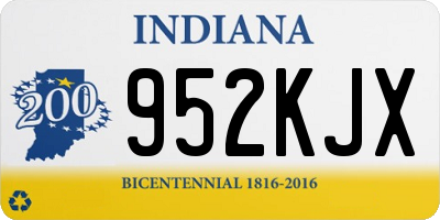 IN license plate 952KJX