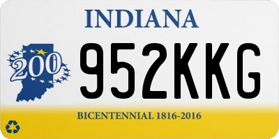 IN license plate 952KKG