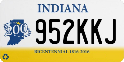 IN license plate 952KKJ