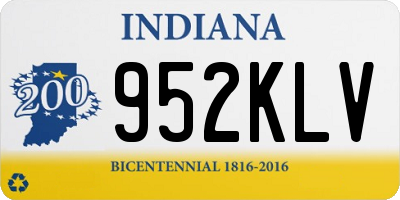IN license plate 952KLV