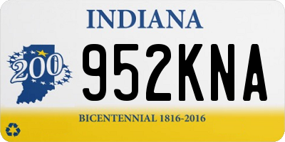 IN license plate 952KNA