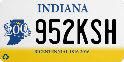 IN license plate 952KSH