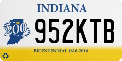IN license plate 952KTB