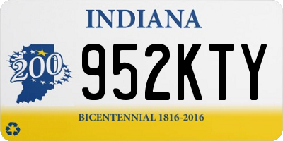 IN license plate 952KTY