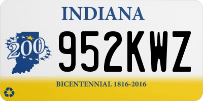 IN license plate 952KWZ