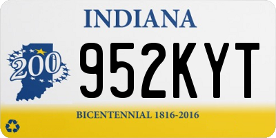 IN license plate 952KYT