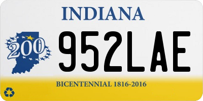 IN license plate 952LAE