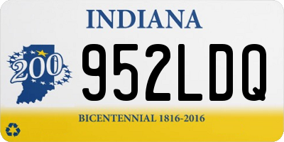 IN license plate 952LDQ
