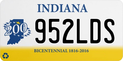 IN license plate 952LDS