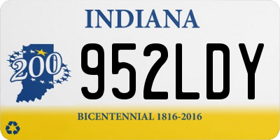 IN license plate 952LDY