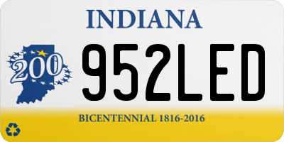 IN license plate 952LED