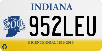 IN license plate 952LEU