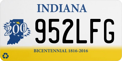 IN license plate 952LFG