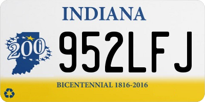 IN license plate 952LFJ