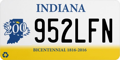 IN license plate 952LFN